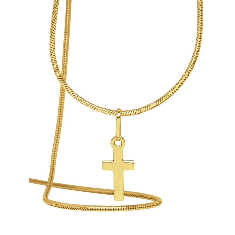 My Gold Rapallo Children's Pendant Cross 750 Gold (Without Chain)