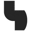 LQIOACU S Shaped Ruler for Men Haircuts Beard Comb for