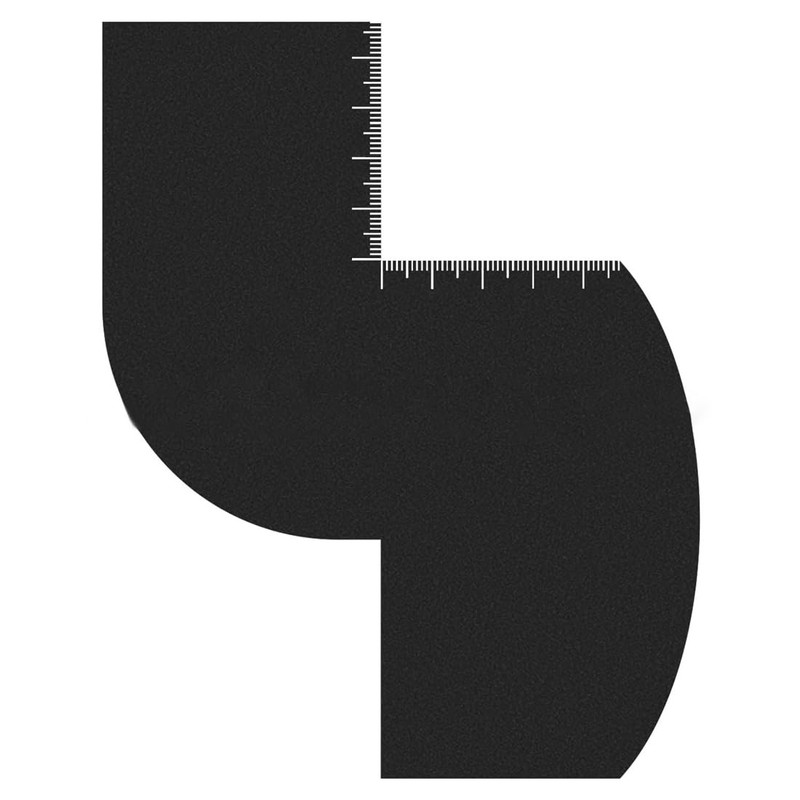 LQIOACU S Shaped Ruler for Men Haircuts Beard Comb for