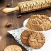 Christmas Wooden Rolling Pins, Xmas 3D Reindeer Shape Decor Embossing