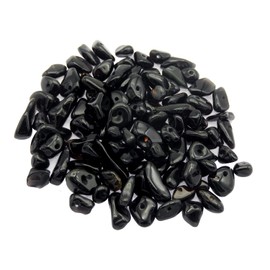 450PCS Obsidian Natural Irregular Chip Stone Beads 5-8mm Gemstones Crystal Loose Bead for Jewelry Making Bracelet Necklace DIY Craft Finding