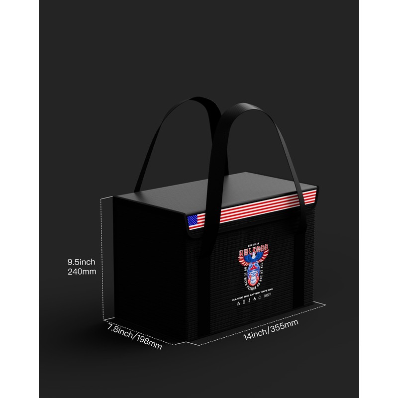12V 100Ah LiFePO4 Lithium Battery Fireproof Safe Bag Large Capacity
