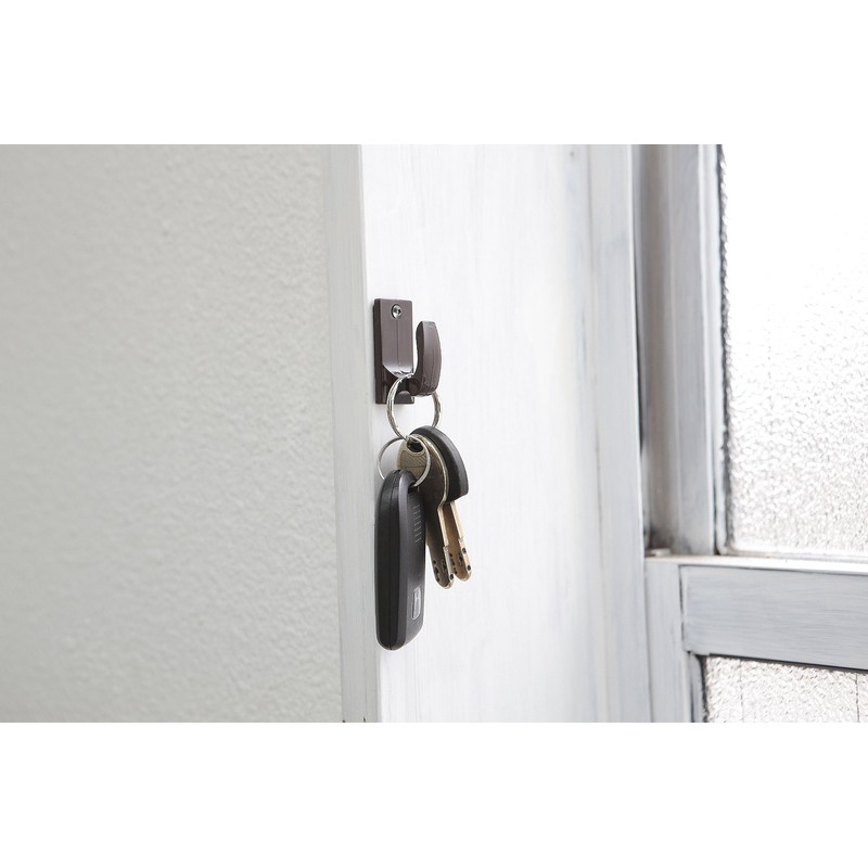 No-Hole Attachment, One-Touch Tuft, Accessory Hanger, Noren Rod Holder, Transparent