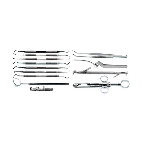 Dental Amalgam & Composite Tray Setup Stainless Steel Instruments Set
