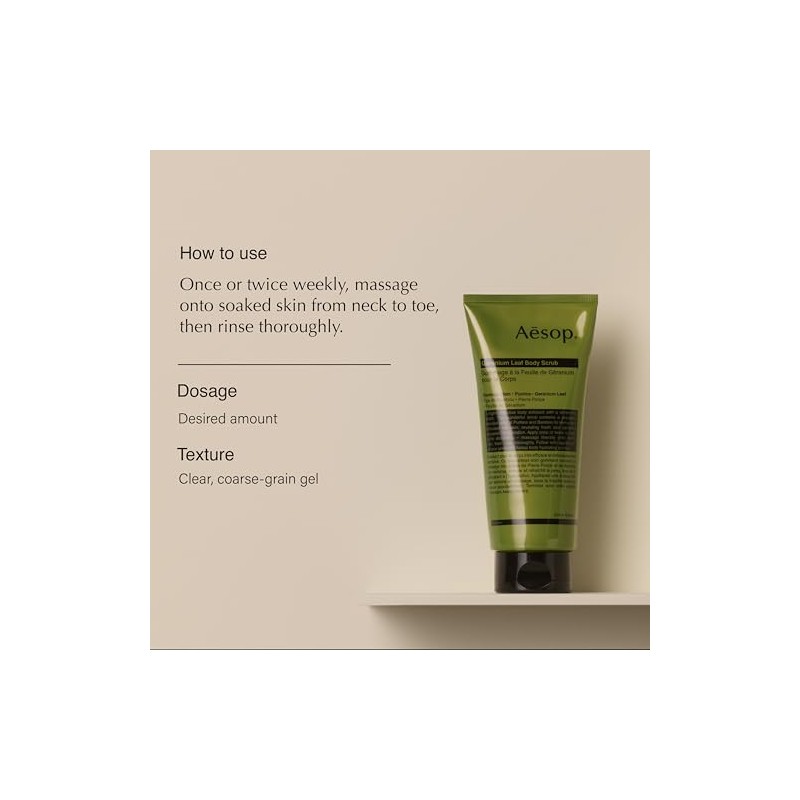 Aesop Aesop geranium leaf body scrub 6.1 oz