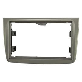 tomzz Audio 2402-026 Double DIN Radio Faceplate Compatible with Alfa Romeo Mito (ZAR 955) 2008 to 2013 Dark Silver Shiny