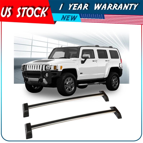 autodayplu ?Cross Bar For 2006-2010 Hummer H3 H3T Top Roof