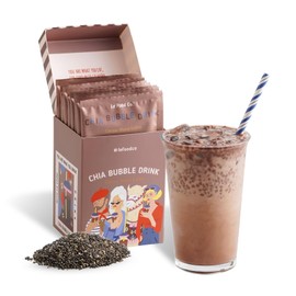 Le Food Got Chia! Superfood Latte – Choco Maca Magic | Chocolate Superfood Drink with Chia Seeds | Clean Label | Rich, Satisfying, Better-for-You Cocoa | Boba Alternative