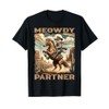 Meowdy Partner Cowboy Cat Howdy Meme WildWest Country Poster T-Shirt