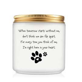Dog Memorial Gifts for Loss of Dog, Dog Bereavement Gifts, Loss of Dog Sympathy Gift, Pet Memorial Gifts for Dogs Cats, Dog Passing Away Gifts, Pet Loss Gifts, Sympathy Candle Gift for Friends Familes