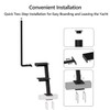 BUYYAH Trailer Step with Handle, Dual-Step Universal Boat Hauler Step,