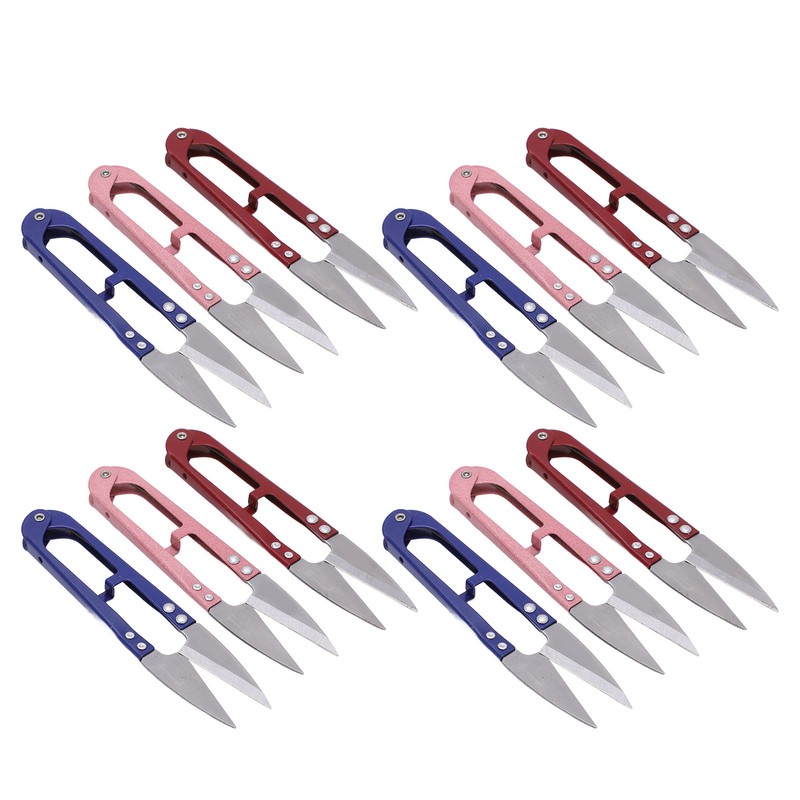 12Pcs Thread Snips Spring Action Mini Size Portable Durable Easy
