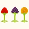 Baby Teething Toys Soothe Gums Silicone Fruit Shape Bright Color