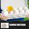 TOVINANNA Compartment Canvas Egg Collecting Basket for Fresh Eggs Lightweight