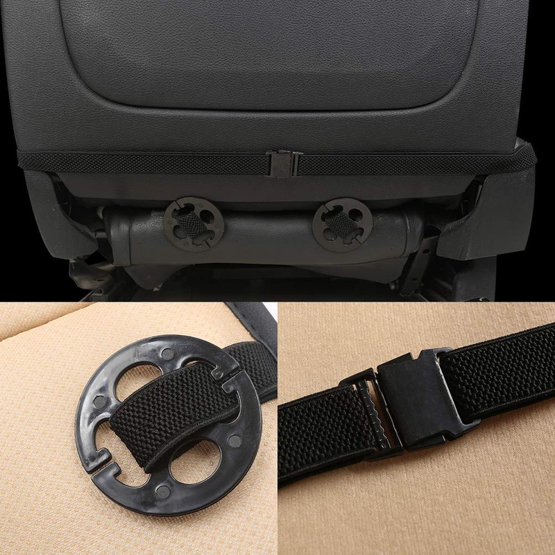 Black Panther 1 Pair PU Car Seat Covers, Front Seat