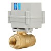HSH-Flo 1/2" 110-230VAC Brass 2 Way NPT Auto Return Position