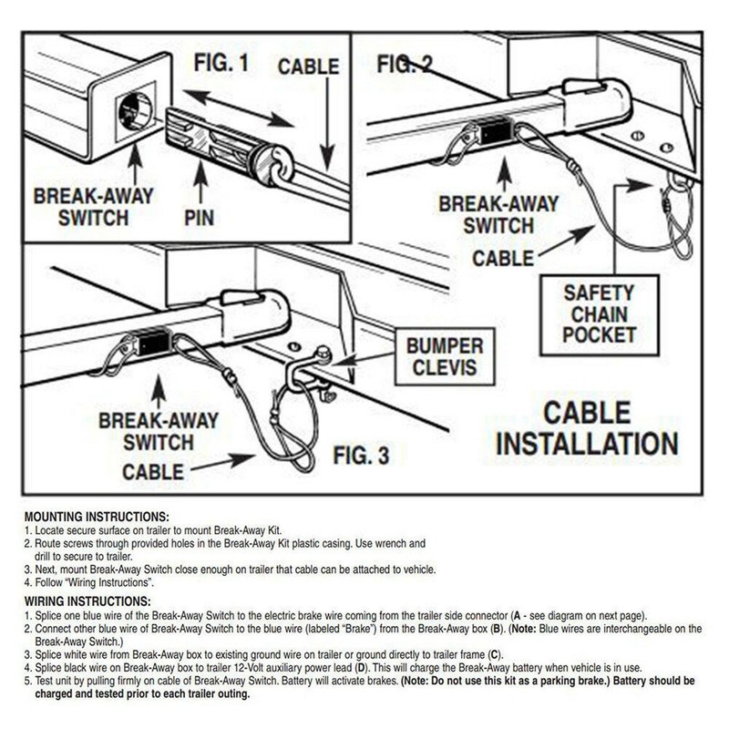 Trailer Brake Switch Sensitive Rust Proof Flexible Tension Strong Strength