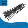 Teemyaa 100pcs Cable Zip Ties Medium Duty 200mmx3.5mm, Premium Plastic