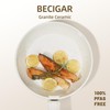 BECIGAR 23PCS Ceramic Pots and Pans Set,Nonstick, Removable Handle Pots