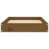 vidaXL Honey Brown Rectangular Dog Bed - Solid Pinewood Frame