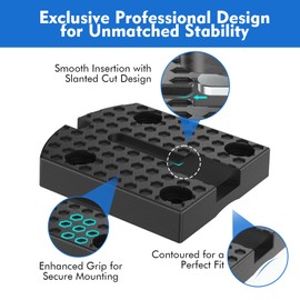 2" 2 Pack Kayak Track Textured Grip Surface Multi-Size Kayak Low Profile Track Kayak Gear Track Mount Accessories Easy Installation Kayak Rail Track for Holding Fishing Rod Cup Holder Paddle Gopro