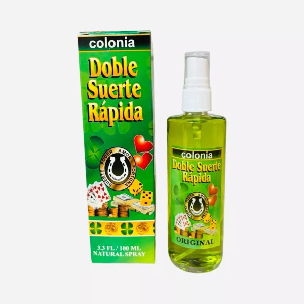 DOBLE SUERTE RAPIDA PERFUME ESOTERICO PARA BUENA SUERTE DINERO PROSPERIDAD