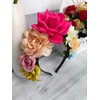 Women's Floral Headband, Artificial Flowers Headbands,Hair Accessory for Party (Hot