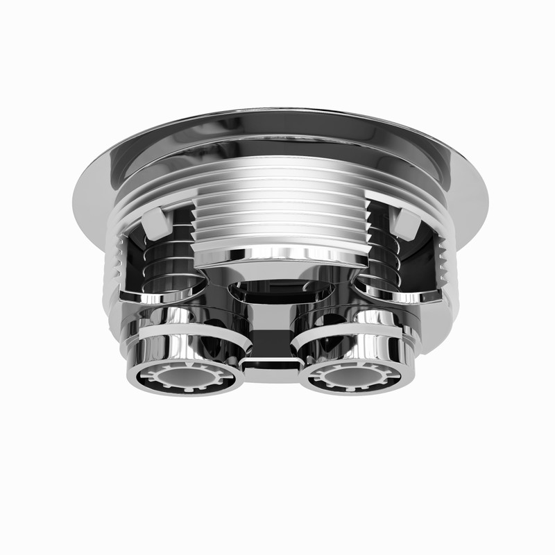 HOROW Chrome Toilet Flush Button, Standard Size Toilet Tank Button