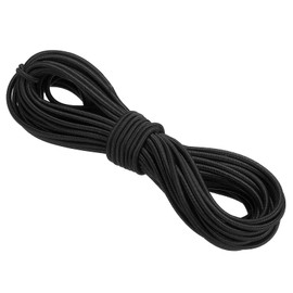PATIKIL Elastic Cord Heavy Stretch String Rope 1/8" 11 Yards(3mm x 10m) Black for Crafting DIY Sewing Hook Straps Camping Tie Down Strap