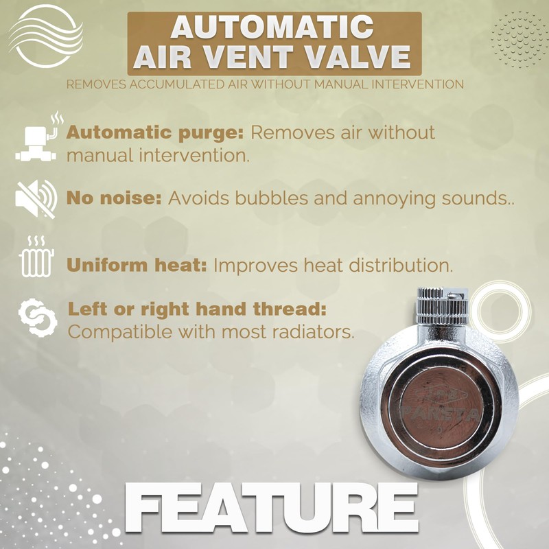 DOJA Barcelona Radiator Valve with Threaded Connection Left, Chrome, Quick