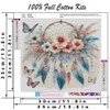 Dream Catcher Stamped Cross Stitch Kits for Adults Beginner,Flower Counted