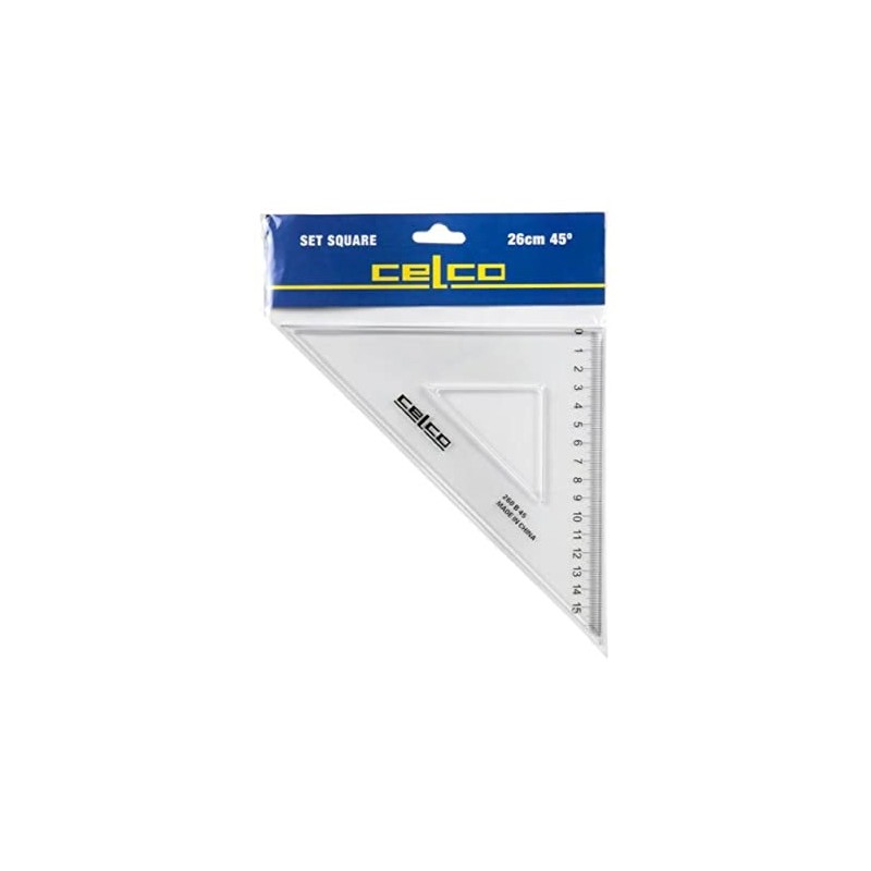 Celco 45 Degree Set Square, 26Cm