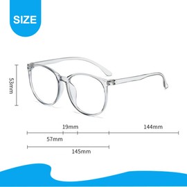 XPEX Pack of 2 Blue Light Blocking Glasses, Blue Light Filter Glasses Gaming, Women Men Round Anti Blue Light PC Gaming Glasses Fashion Glasses Screen Glasses Unisex Protects Eyes and Relieves