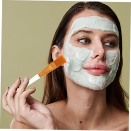 SAFIGLE 5Pcs Facial Mask Brush with Handle for Skincare Peel and Serum Application for Professional and Home Use