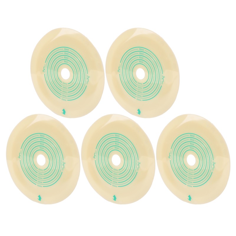 5pcs Ostomy Bag Barrier Clear Scale Cuttable Self Adhesive Hydrocolloid