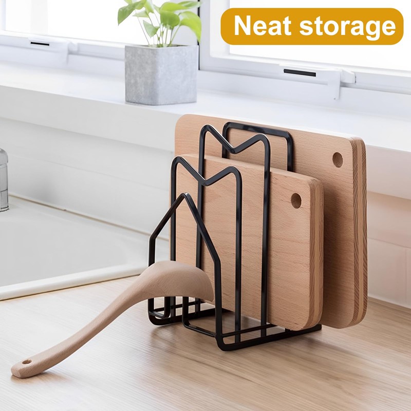 Jortmrd Chopping Board Holder Pot Pan Lid Holder Chopping Board