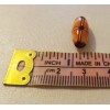 100 Small 17mm Oval Ethnic Pattern Print Wood Micro Macrame