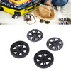 4 Sets Suitcase Repair Wheels with Covers PVC Wheel Casters