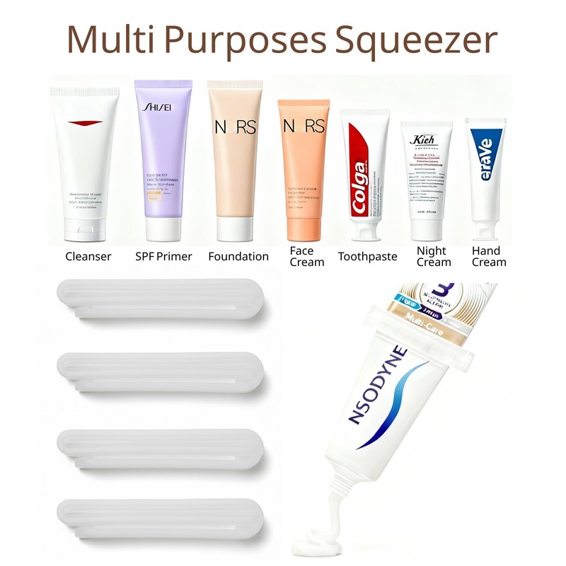 6-Pack Toothpaste Tube Squeezer Tool, Easy Squeeze Dispenser for Kids