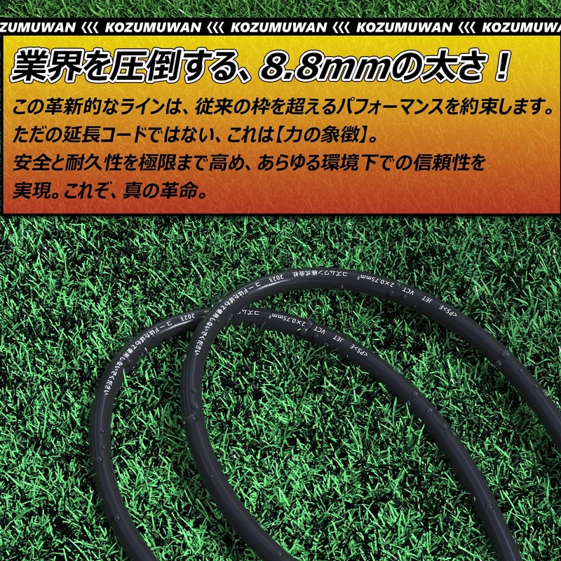 Eco PVC Flame Retardant Material Extension Cord with Switch 3.3
