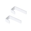 Coshar 8Pcs Stainless Steel J Hooks White 1 Inch Bunk
