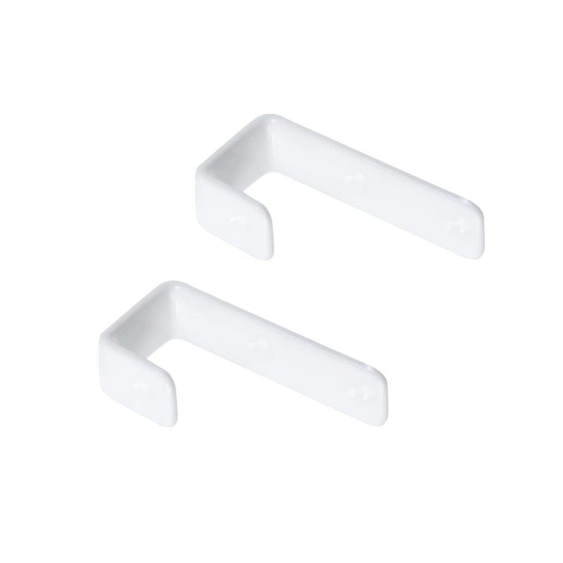 Coshar 8Pcs Stainless Steel J Hooks White 1 Inch Bunk