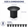 8 Pcs Baseball Base Plugs for Baseball Field, Base Anchors,