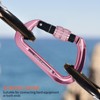 NewDoar 30KN CE Certified Climbing Carabiner Professional Heavy Duty D