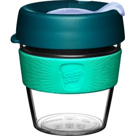 KeepCup Original, Lightweight Plastic Reusable Coffee Cup with Splashproof Sipper Lid - 8oz/227ml - Eventide