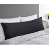 Utopia Bedding Full Body Pillow for Adults (Black, 20 x