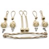 Roller Shade Tie Downs Curtains Tie Back with Holder Receivers