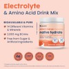 NativePath Native Hydrate, sin azúcar, polvo de electrolitos con BCAA,