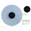 Lafocuse 12 Inch Silent Non Ticking Glass Blue Wall Clock