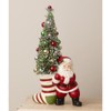Bethany Lowe Retro Santa Pulling Stocking 11.75" TL3367